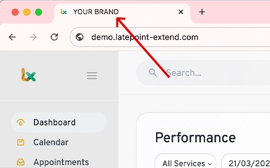 LatePoint Whitelabel preview