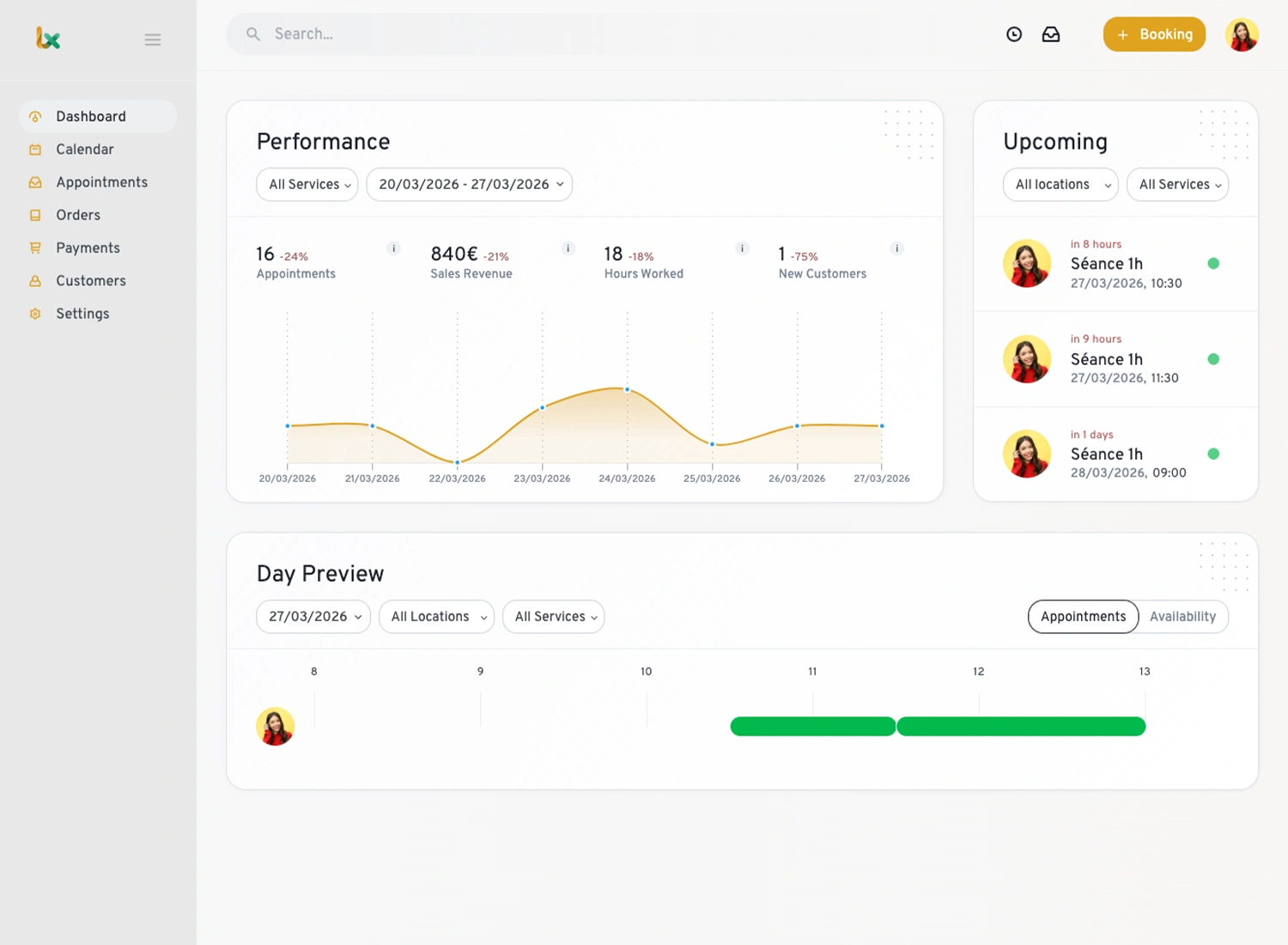 LatePoint Whitelabel — branded admin dashboard